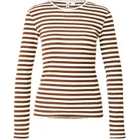 Pieces Top A Maniche Lunghe | Marrone | L