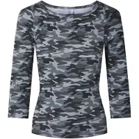 Pieces Top Con Maniche A 3/4 | Grigio | XL