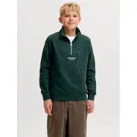 Jack & jones Felpa Con Mezza Zip Stampato Boys