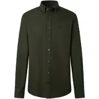 Hackett per uomo. HM3010835 Camicia Essential Dyed verde (S), Casual, Cotone, Manica lunga