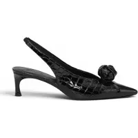ROTATE per donna. 116739100 Scarpe stringate in pelle con nodo nero (37), 3 a 5cm, Nessuno, Casual, Classico