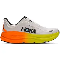 Hoka One One - Scarpe da running - Bondi 9 M White/Neon Tangerine per Uomo in Poliestere Riciclato - Taglia 46 - Arancione