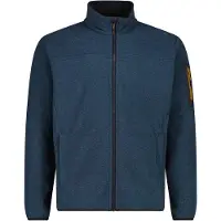CMP Jacket Jacquard Knitted 38H2237 Giacca in pile Uomo (54, blu)