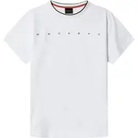 Hackett London per ragazzo. HK5000063 T-shirt bianca Hs Essential (3años= 98cm), Bianco, Casual, Cotone, Manica corta, moda per bambini