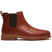 Timberland per uomo. TB0A42PGEM61 Stivaletti Chelsea in pelle marrone Stormbucks (40), Basso, Nessuno, Casual, Classico