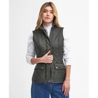 Barbour per donna. LGI0017 Gilet Wray Quilted verde (XS), Casual, Poliamide