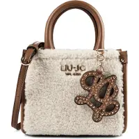 Liu Jo per donna. AF6102-E1163 Borsa mini in peluche beige (OSFA), Casual, Poliestere
