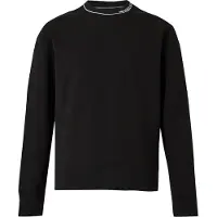 Michael Kors per uomo. CT652G25MF Felpa in misto cotone con logo nero (XL), Casual, Cotone biologico