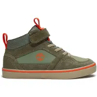 Timberland unisex per bambino. TB0A6FN7APJ1 Sneakers Stone Jump in pelle verde (33), Basso, Stringhe, Velcro, Casual, moda per bambini