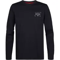 Petrol Industries Maglietta blu scuro / grigio chiaro