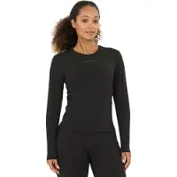 Athlecia Women's Lonny L/S Tee Maglia funzionale Donna (36, nero)