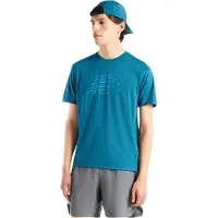New Balance RC Essential Graphic T-Shirt V2 Maglia da corsa Uomo (M, blu)