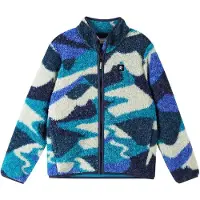 Reima Kid's Tupsis Fleece Sweater Giacca in pile Bambini (122, blu)