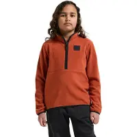 Didriksons Kid's Rubi Half-Zip Pullover in pile Bambini (130, rosso)