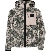 Didriksons Kid's Joule Printed Full-Zip Giacca in pile Bambini (160, grigio)