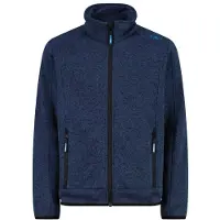 CMP Boy's Jacket Jacquard Knitted Giacca in pile Bambini (110, blu)