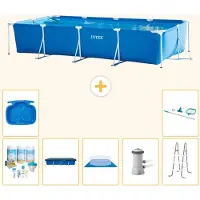 Intex Piscina fuori terra rettangolare - 450x220x84 cm - 8 pezzi - Modello S20069