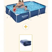 Bestway Steel Pro, piscina rettangolare - 300x201x66 cm - 2 pezzi - Modello S22296