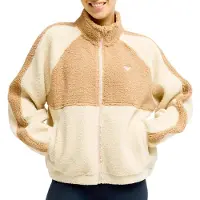 Roxy - Polaire zippée en sherpa - Boundless Spirit Solid Zip Biscotti per Donne - Taglia XS - Beige