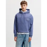 Jack & jones Felpa Con Cappuccio Stampa Sul Retro