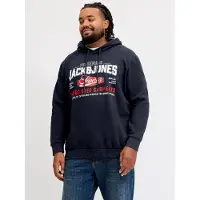 Jack & Jones Plus Size Felpa Con Cappuccio Con Logo