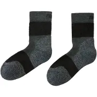 Reima Kid's Patikka Socks Calze casual Bambini (19-21, nero/grigio)