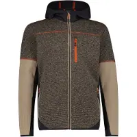 CMP Jacket Fix Hood 36H2437 Giacca in pile Uomo (58, marrone)