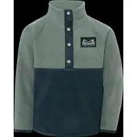 Didriksons Kid's Monte Half Button Pullover in pile Bambini (110, blu)