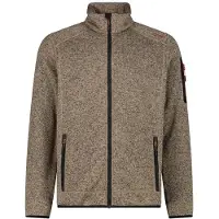 CMP Jacket Jacquard Knitted 3H60747N Giacca in pile Uomo (48, marrone)