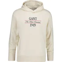 Gant per uomo. 2067157 Felpa Grafica con Cappuccio bianco crema (M), Casual, Cotone