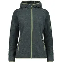 CMP Women's Jacket Fix Hood 3H19826A Giacca in pile Donna (34, grigio)