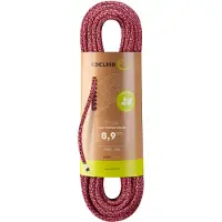 Edelrid - Corda da arrampicata e alpinismo - Swift Protect Eco Dry 8,9Mm Night-Fire in Pelle - Taglia 30 m - rosso