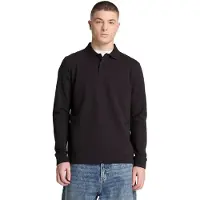 Timberland Oyster River Chest Logo Ls Polo Regular Black Taglia: M | Maglie a manica lunga Outlet | Uomo | Nero