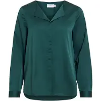 Vila Viellette V-neck Camicia A Maniche Lunghe