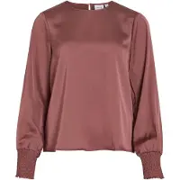 Vila Viellette Round Neck Top A Maniche Lunghe