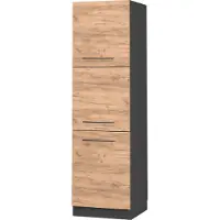 Vicco Mobile cucina dispensa Fame-Line Rovere dorato/Antracite 60 cm, Model 38564