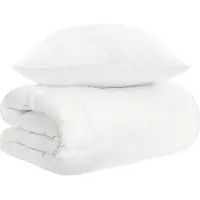 vidaXL Set di lenzuola , 3 pezzi, bianco, in fibra di bambù