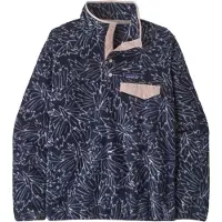 Patagonia - Pile caldo e leggero - W's LW Synch Snap-T P/O Saxifrage Sunken Blue per Donne in Poliestere Riciclato - Taglia L