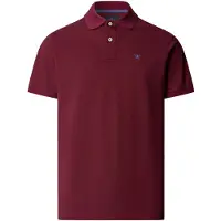 Hackett London per uomo. HM5600234 Polo Slim Fit Logo bordeaux (L), Casual, Cotone, Manica corta