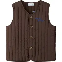 Name it Gilet 'NMMLEON' blu reale / cioccolato / bianco