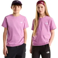 The North Face Kid's Teen Evolution Simple Dome S/S Tee T-shirt Bambini (S, fuchsia)
