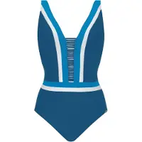 Sunflair Costume intero azzurro / blu scuro / bianco