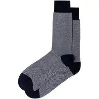 Hackett London Calzino ' BIRDS EYE ' blu reale / grigio