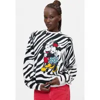 Desigual , maglione stampato Mickey, Donna, Bianco, S