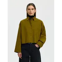 Selected Camicia Cropped Donne Marrone 40