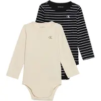 Calvin Klein Jeans Tutina / body per bambino beige / nero / bianco