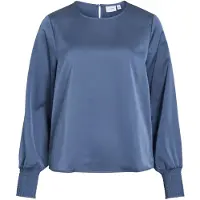 Vila Viellette Round Neck Top A Maniche Lunghe
