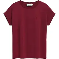 Armedangels Women's Idaa Logo T-shirt Donna (XXL, rosso)