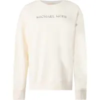 Michael Kors per donna. MR651Z64MY Felpa in cotone con logo in rilievo bianco sporco (XS), Casual