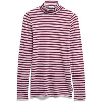 Armedangels Women's Grazilianaa Stripes Maglia a manica lunga Donna (L, fuchsia)